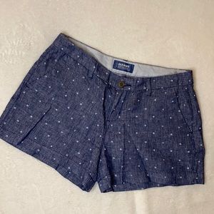 Polka dot blue shorts